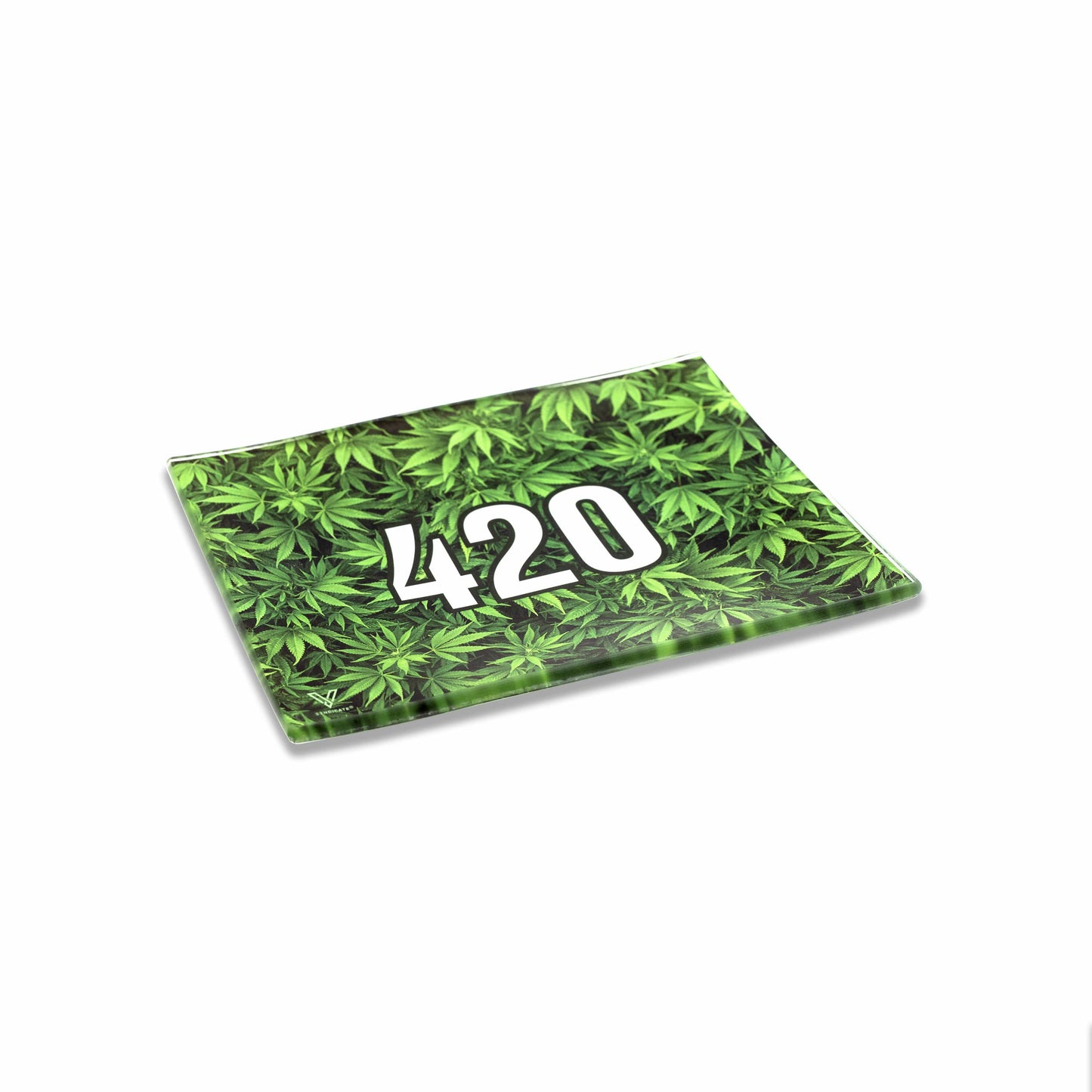 420 Green Glass Rollin' Tray