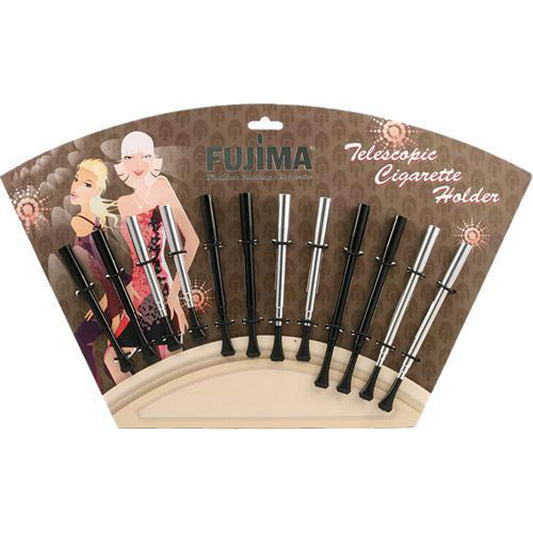 Fujima Metal Telescopic Cigarette Holders - 12pc Display