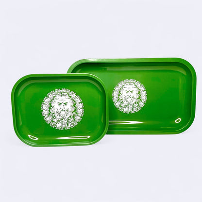 Green Man Metal Rolling Tray, 7” x 5.5”