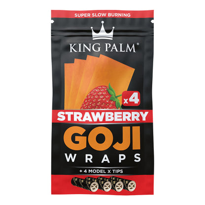 King Palm Goji Wraps & Filter Tips | 4pk | 15pc Display