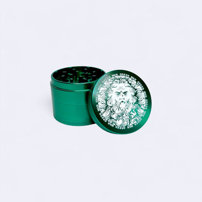Green Man Green Aluminum 4-Piece Grinder, 2"