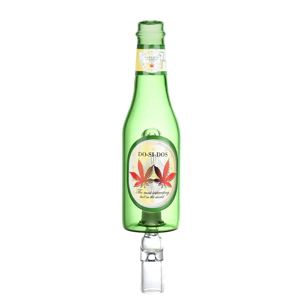 Dabtized Beer Burner Dab Straw & Dry Herb Pipe - 7.75" / 10mm F / Designs Vary