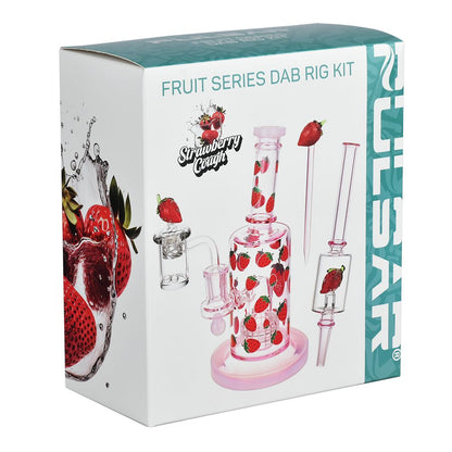 Pulsar Strawberry Cough Glow In The Dark Dab Rig Kit - 8" / 14mm F