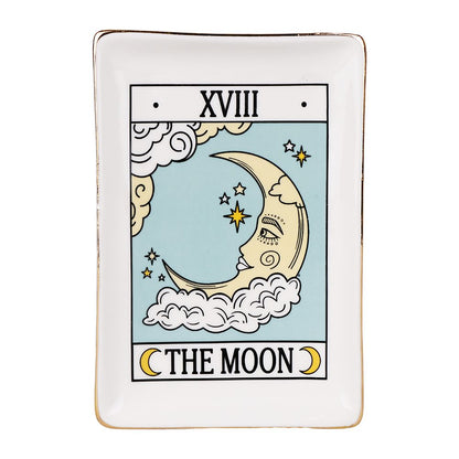Tarot Card Ceramic Trinket Dish | 6.6"x4.5"