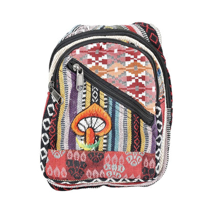 Threadheads Mushroom Patchwork Sling Bag - 9.5" x 8"